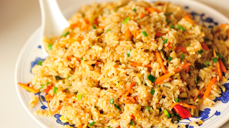 fried rice on a plate