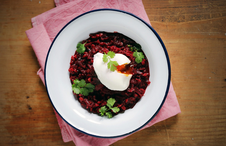 Beet and Barley Risotto