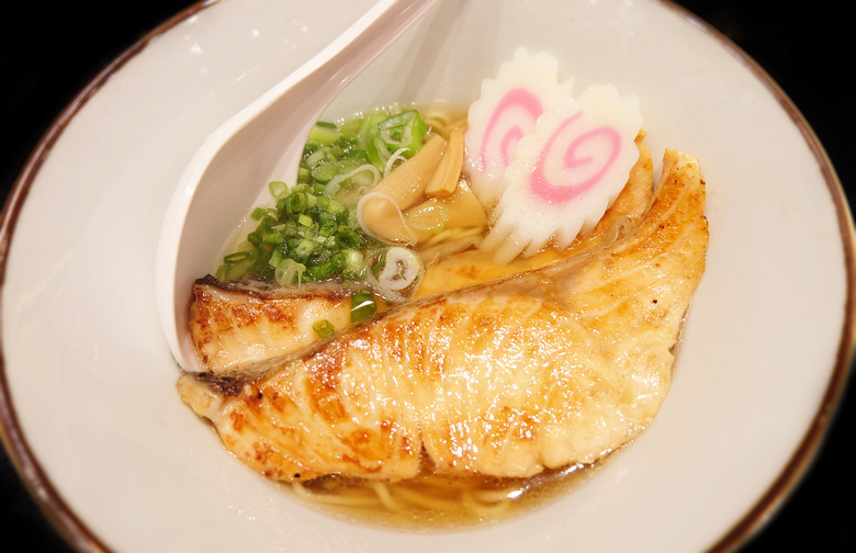 Miso Broth With Ramen and Seared Tuna