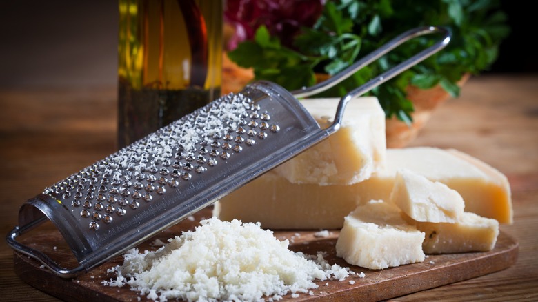 Parmesan and cheese grater