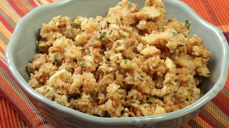 Bowl of stuffing