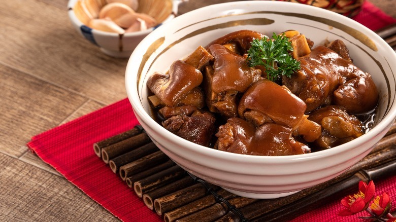 Braised pork knuckles