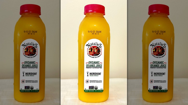 Bright yellow Organic Orange Juice