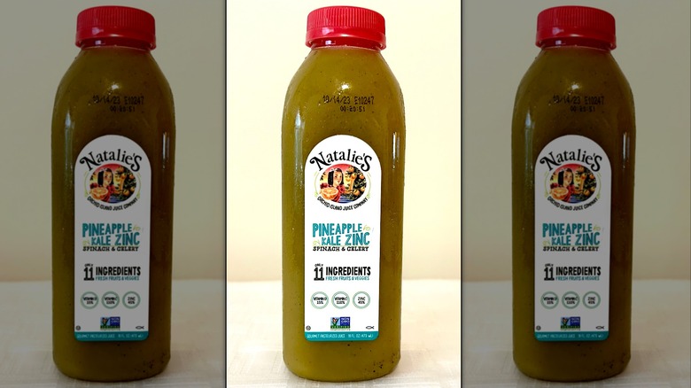 Olive green Pineapple Kale Zinc Juice