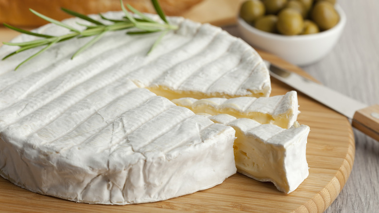 Wheel of French brie