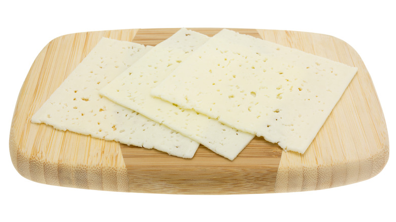 Slices of Havarti cheese