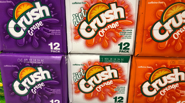 Boxes of Crush soda