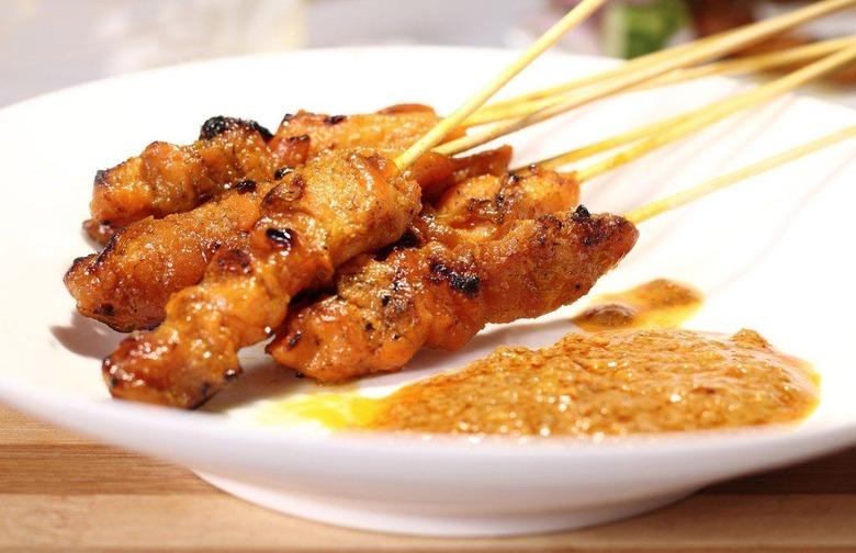 Thai Marinated Grilled Chicken Skewers