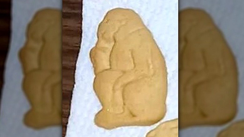 Close up of monkey animal cracker
