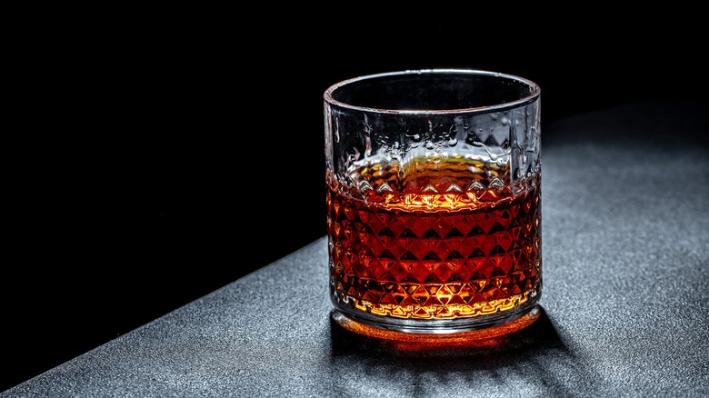 glass of bourbon