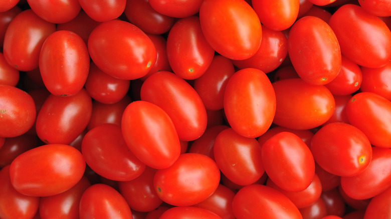 close up of grape tomatoes