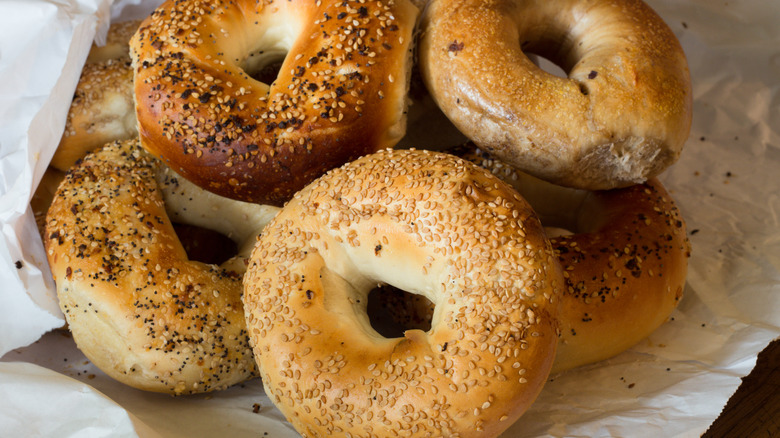 Assorted bagels