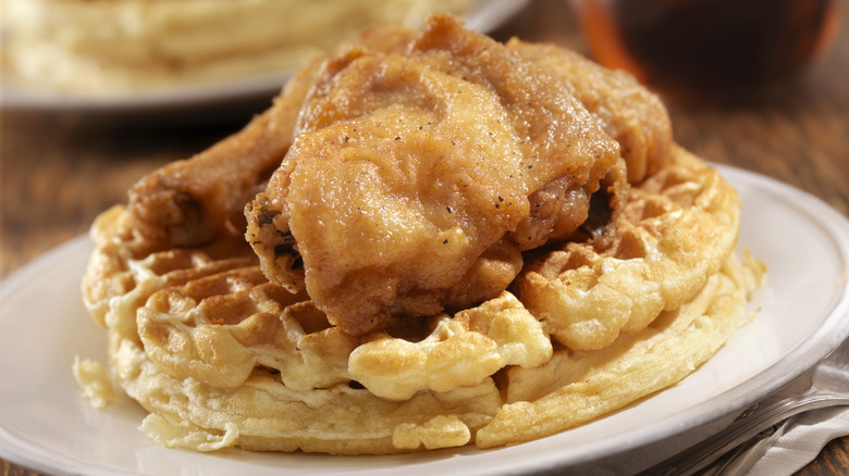 Chicken and waffles