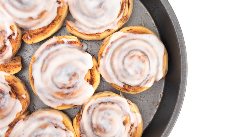 Cinnamon rolls with icing