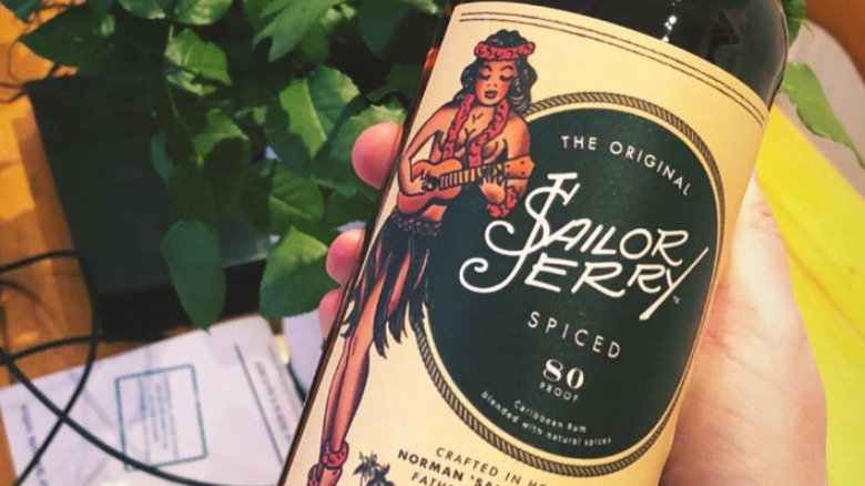 A bottle of Sailor Jerry Spiced Rum