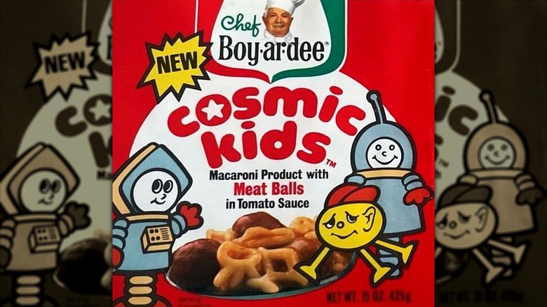 Chef Boyardee Cosmic Kids label 