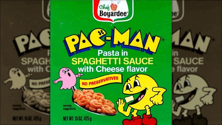 Chef Boyardee Pac Man label