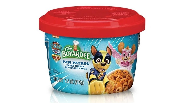 Chef Boyardee Paw Patrol container