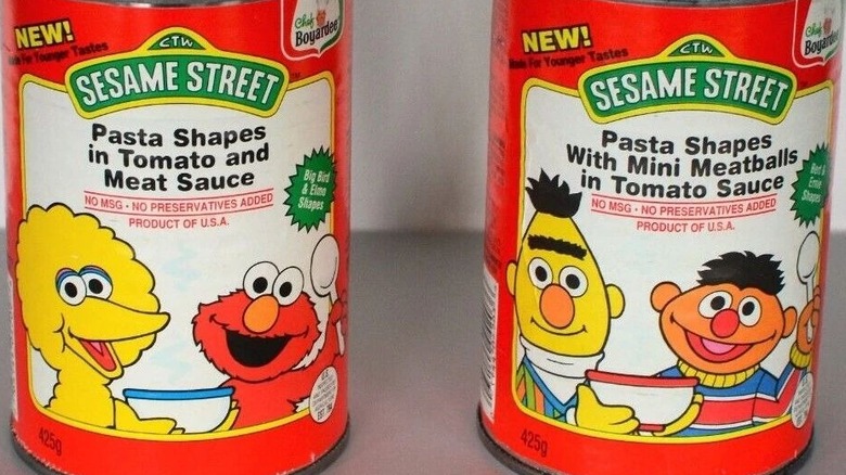 Chef Boyardee Sesame Street cans