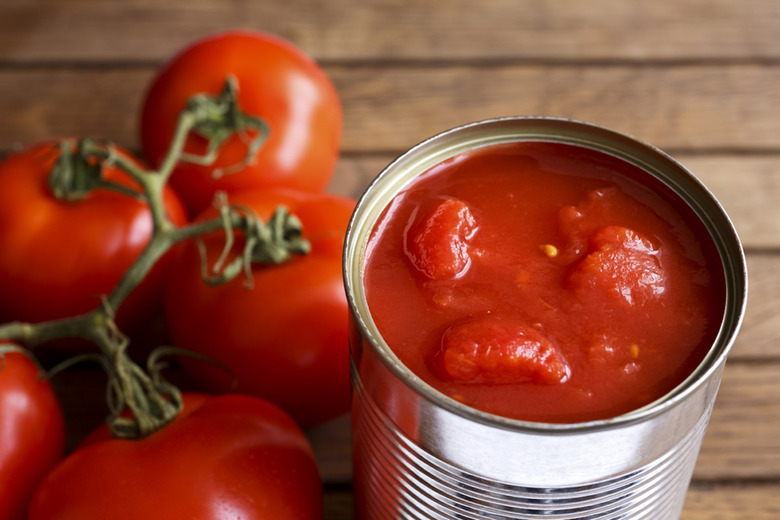 Canned or bottled tomato products