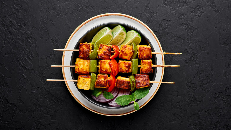 paneer tikka skewers