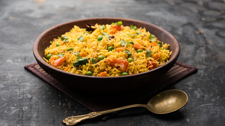 bowl of pilau rice