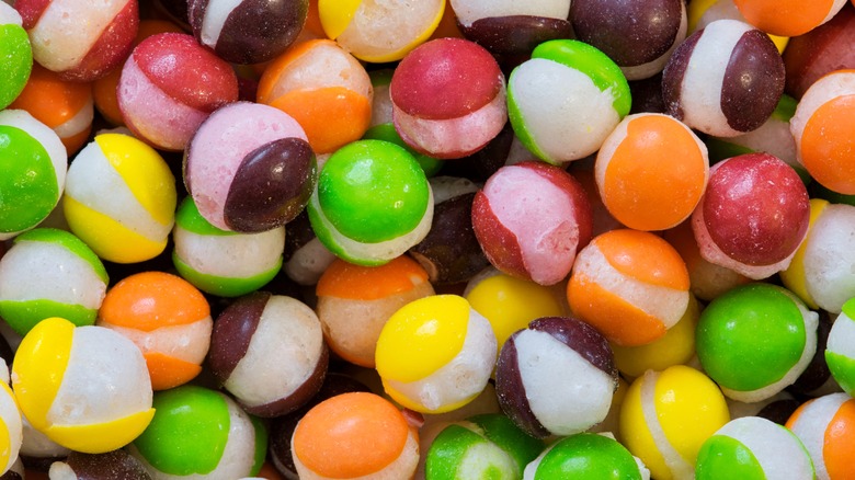 Freeze-dried skittles