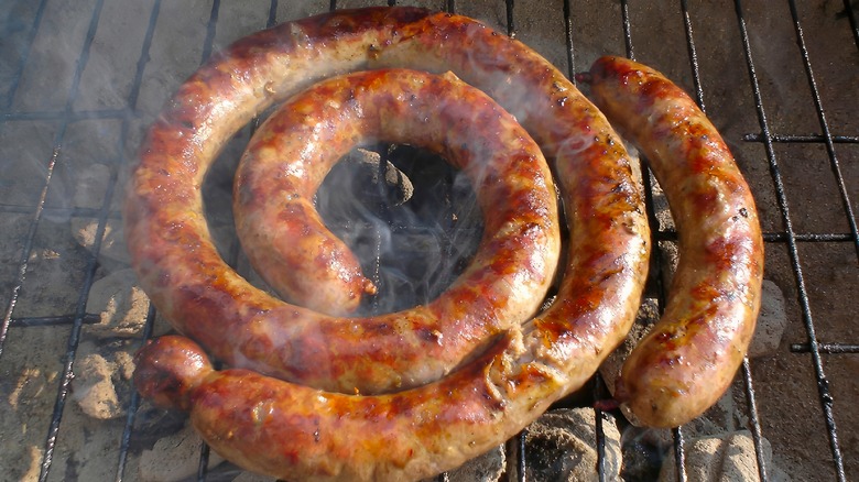 coiled boerewors sausage