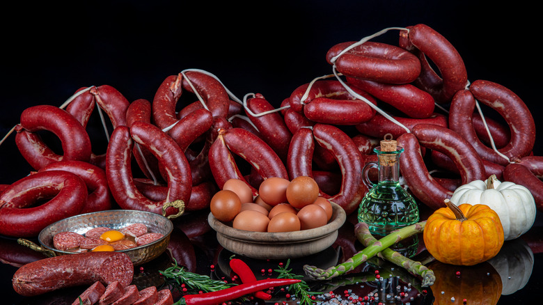 Turkish sucuk sausage