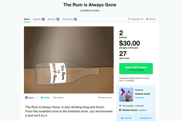 The Rum is Always Gone