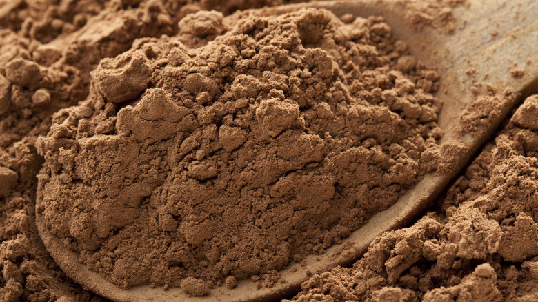 Close-up of cocoa powder