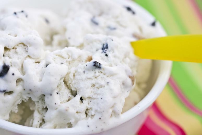 No-Churn M&M Cookie Dough Ice Cream