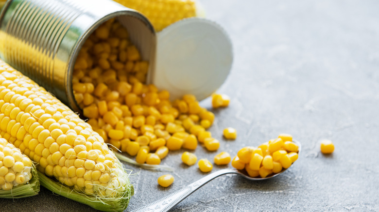 Canned sweet corn