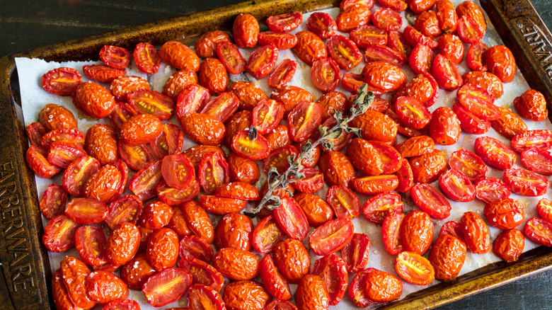 Roasted mini tomatoes