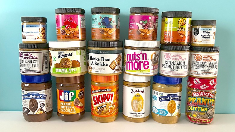 Assorted flavored peanut butter