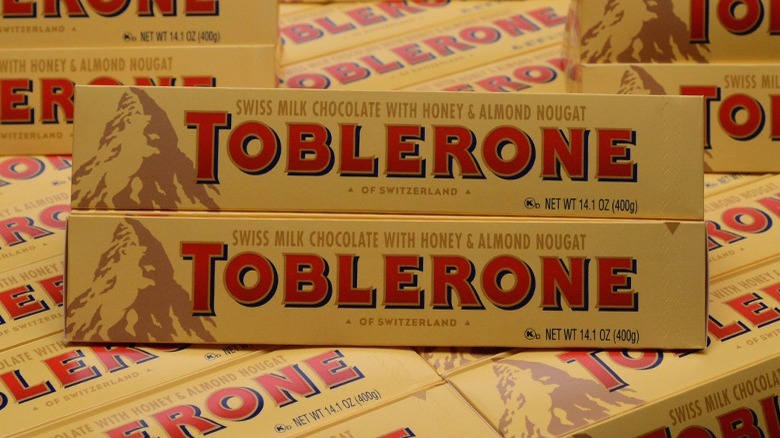 Toblerone chocolate bars