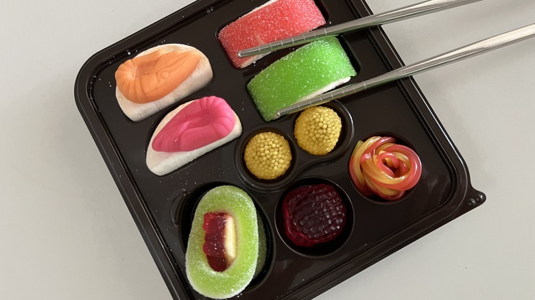 candy gummy sushi bento box