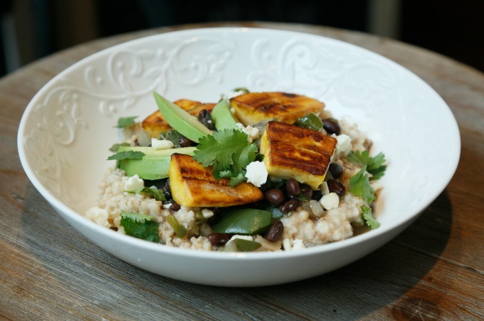 Cuban-Style Black Beans and Plantains Over Oatmeal