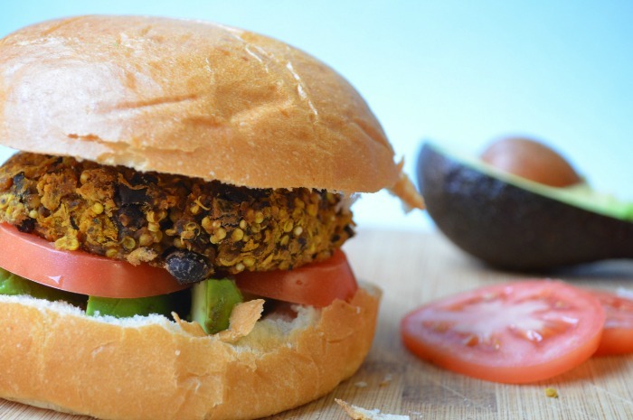 Quinoa Black Bean Veggie Burger