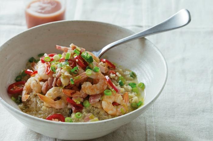 Shrimp and Quinoa Grits