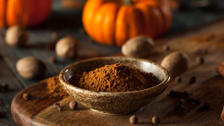 Bowl of pumpkin spices