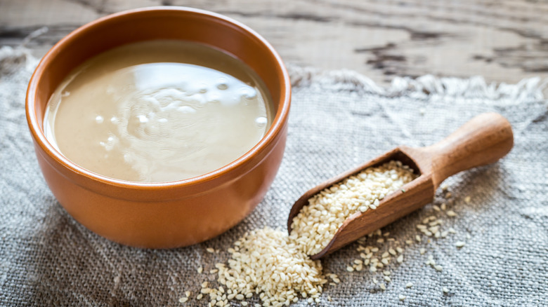 Bowl of tahini