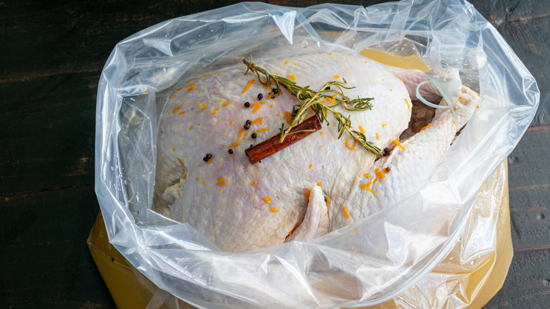 Turkey brining in bag