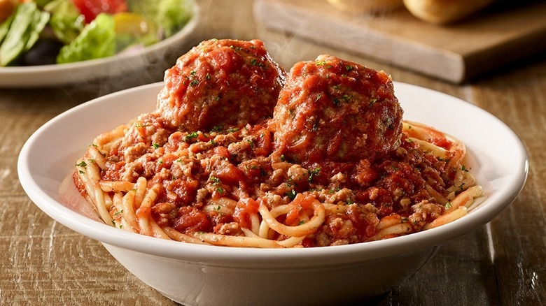 spaghetti with meatballs