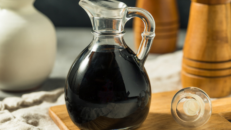 Bottle of balsamic glaze