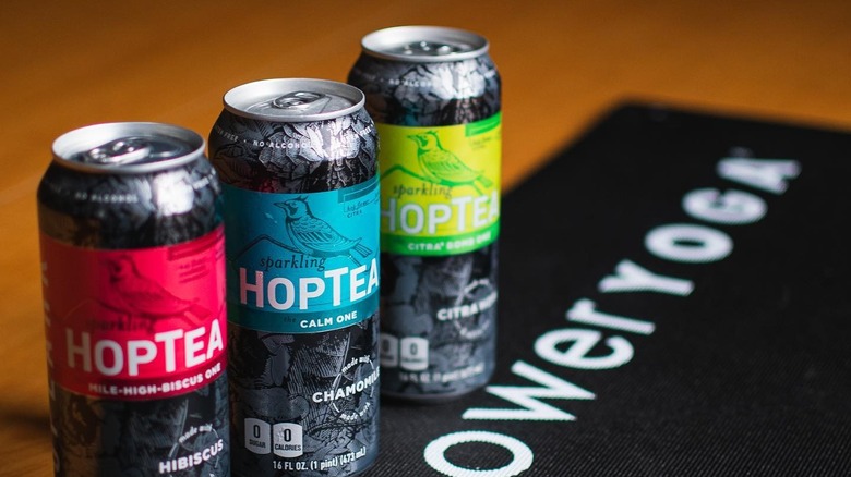 three cans of hoplark hoptea