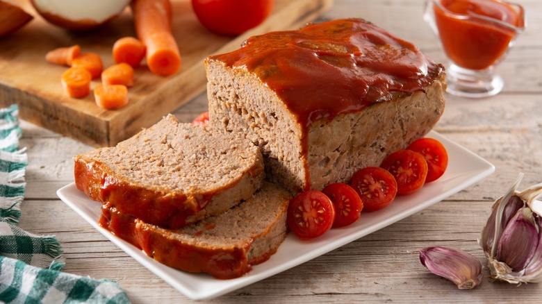 Meatloaf on a table