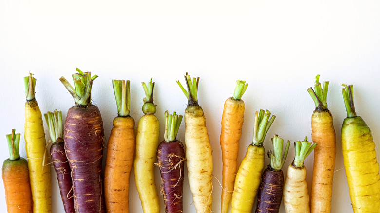 Whole heirloom carrots