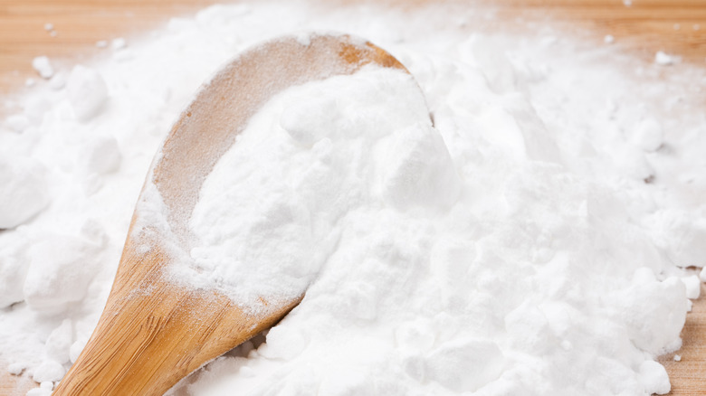 Baking soda with spoon