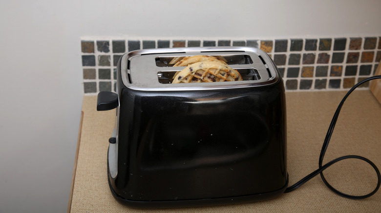 waffle in toaster